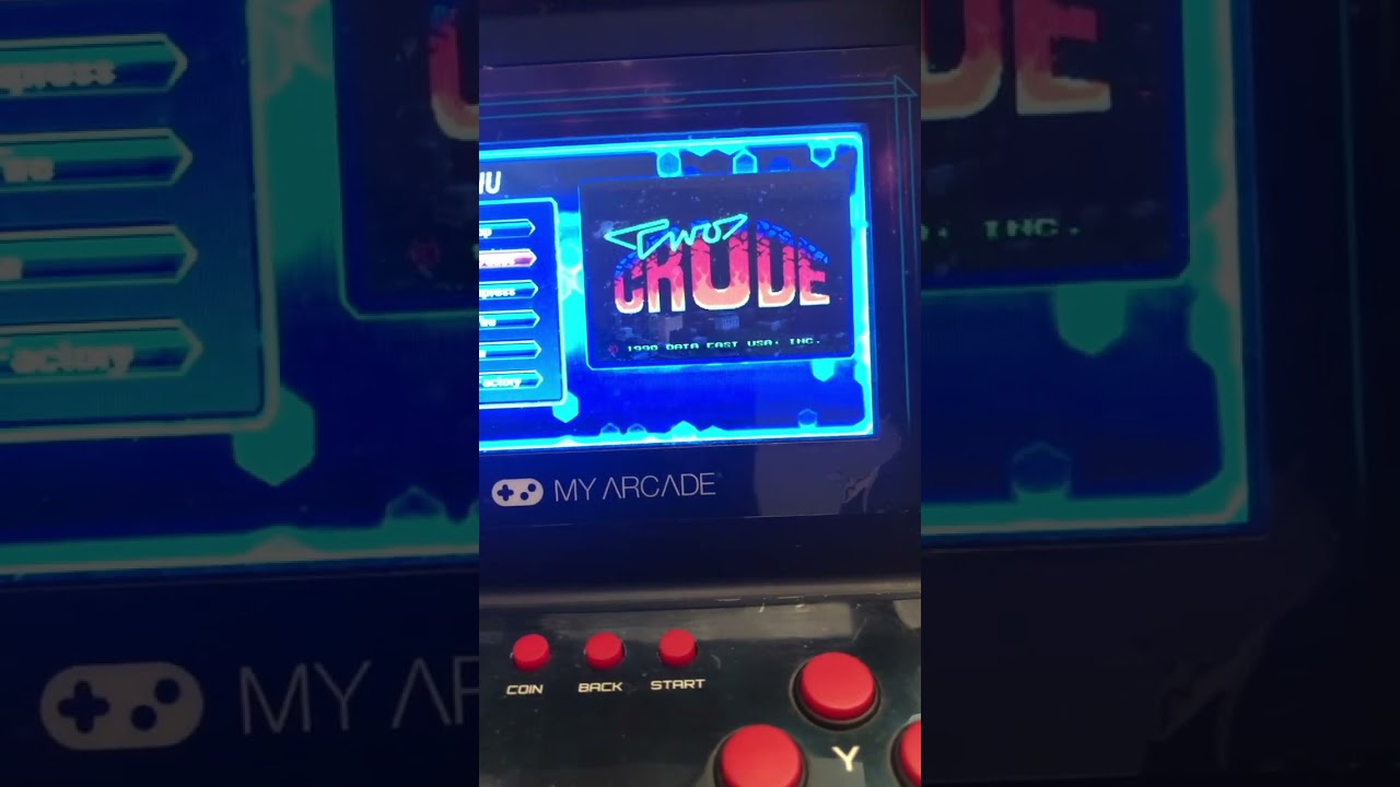 My Arcade data east classics mini arcade machine start up & game select menu 1/20/25