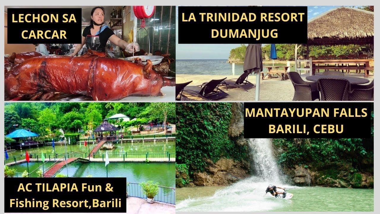 LA TRINIDAD RESORT DUMANJUG/MANTAYUPAN FALLS /AC TILAPIA FUN & FISHING RESORT/LECHON SA CARCAR, CEBU