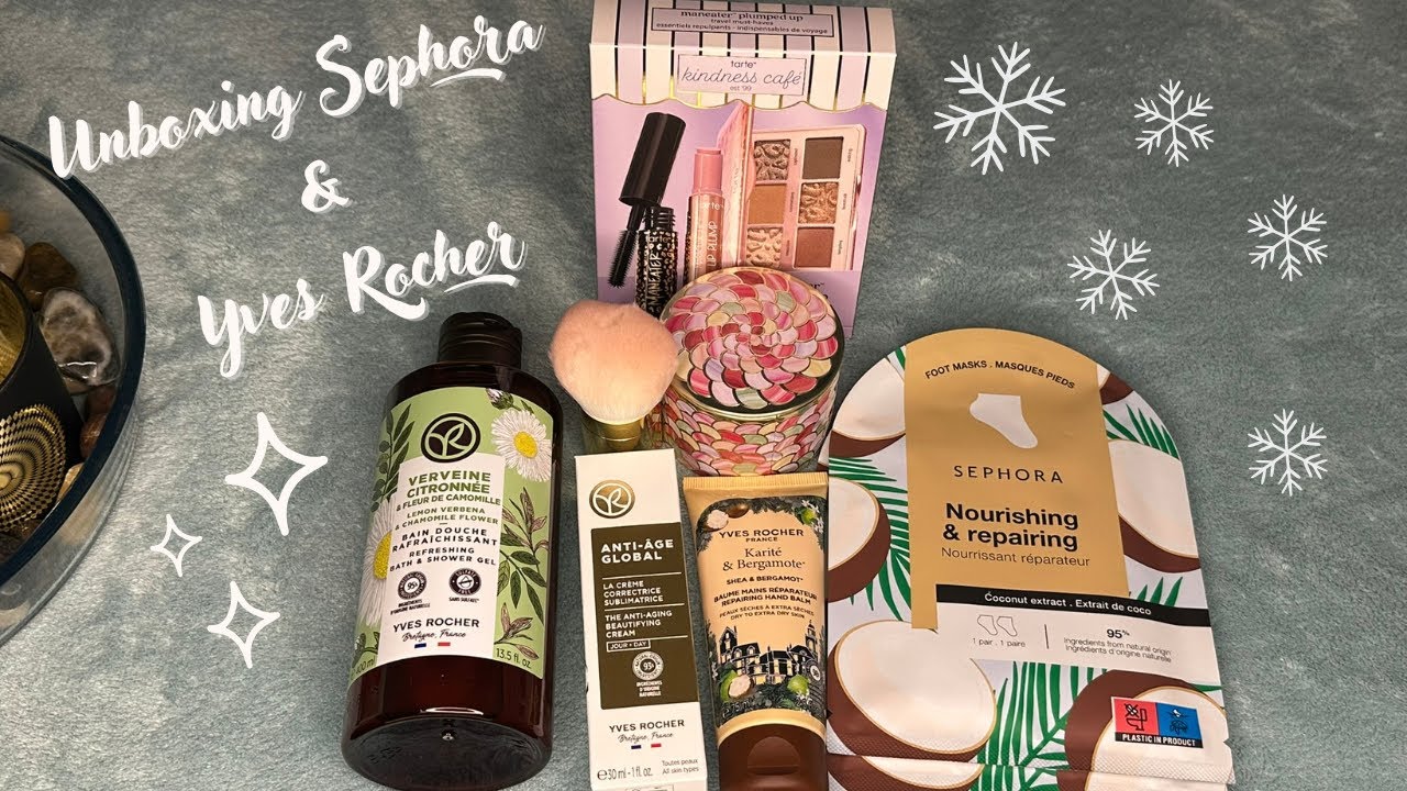 Unboxing Sephora  & Yves Rocher • ASMR chuchoté • ambiance cosy