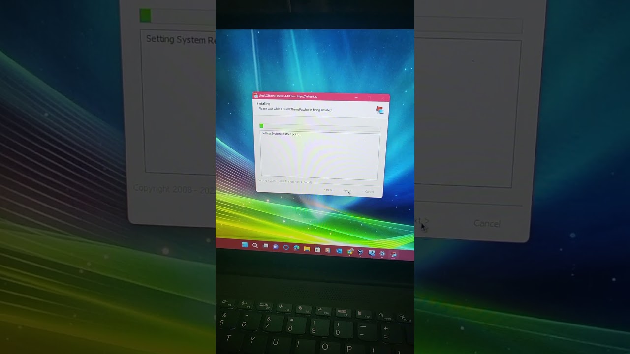 Installing Windows Ultra UX Theme Patcher on a Gaming laptop