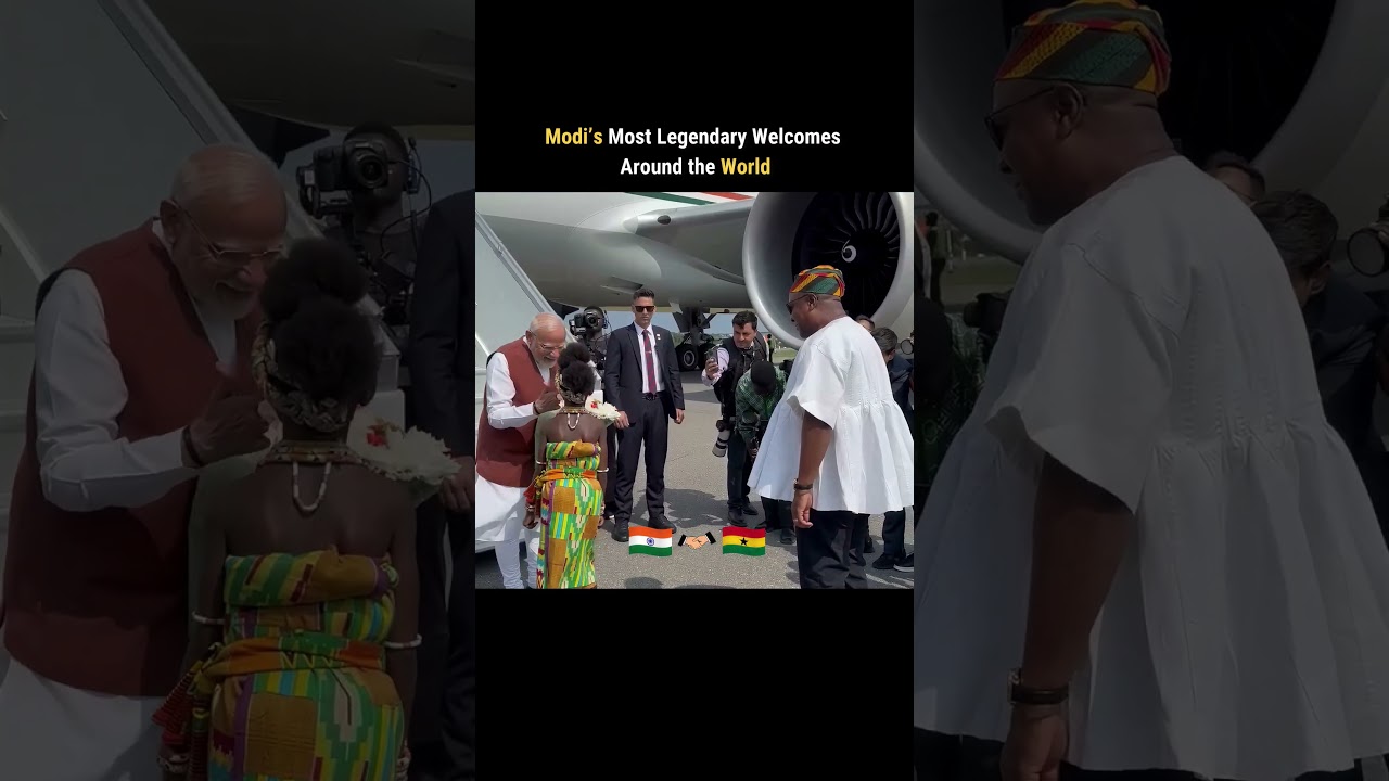 🌍 From Papua New Guinea to Ghana | Modi&rsquo;s Grandest Welcomes 🇮🇳 #shorts #trending #viral #short