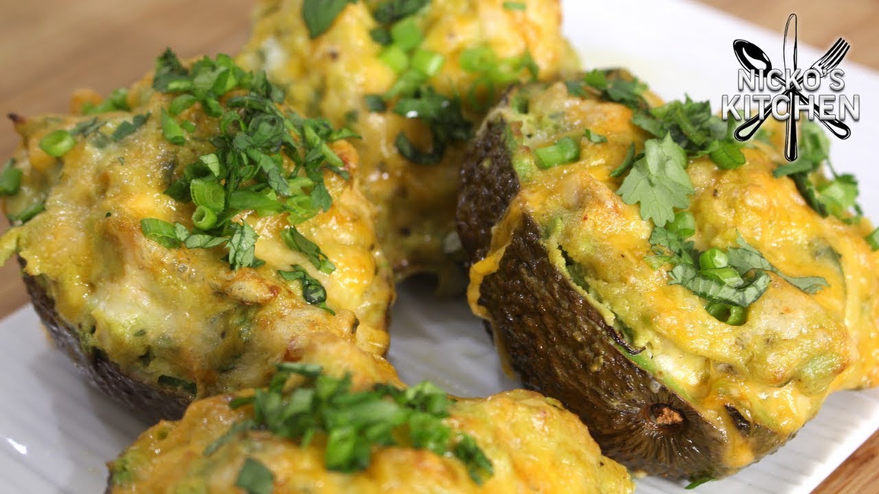 Craving Carbs? The answer is Loaded Avocado Skins