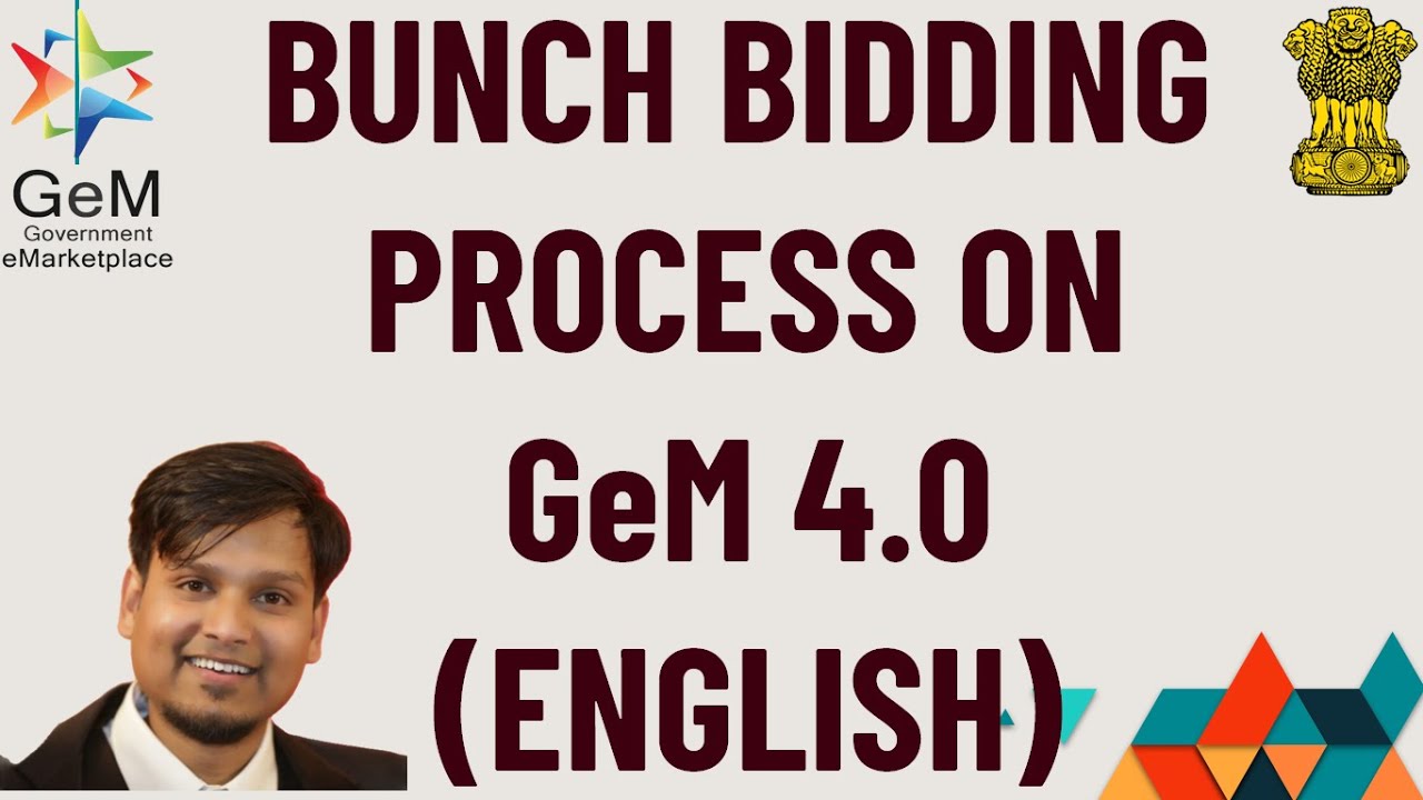 Bunch Bidding/Bid Process(English) on GeM 4.0 | Bunch Bidding GeM in detail for both Buyer & Seller