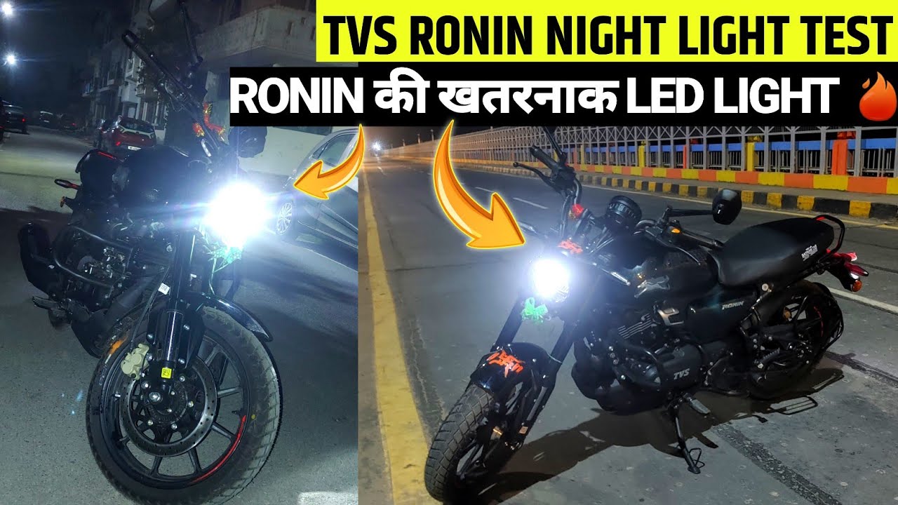 TVS Ronin 225 Headlight Hazard Light Night Performance #tvsronin #tvs 