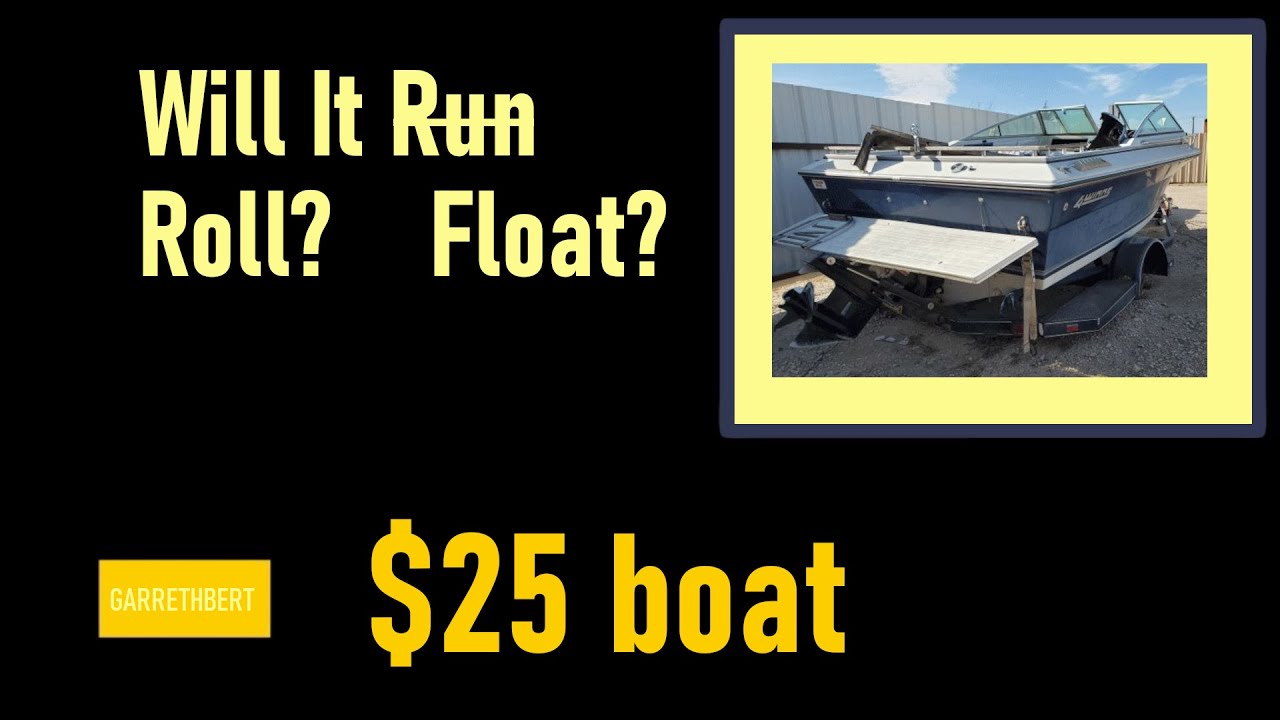 Will it Run? $25 Speedboat - 1986 Four Winns 170 Horizon Mercruiser 3.7l 170 - Part I