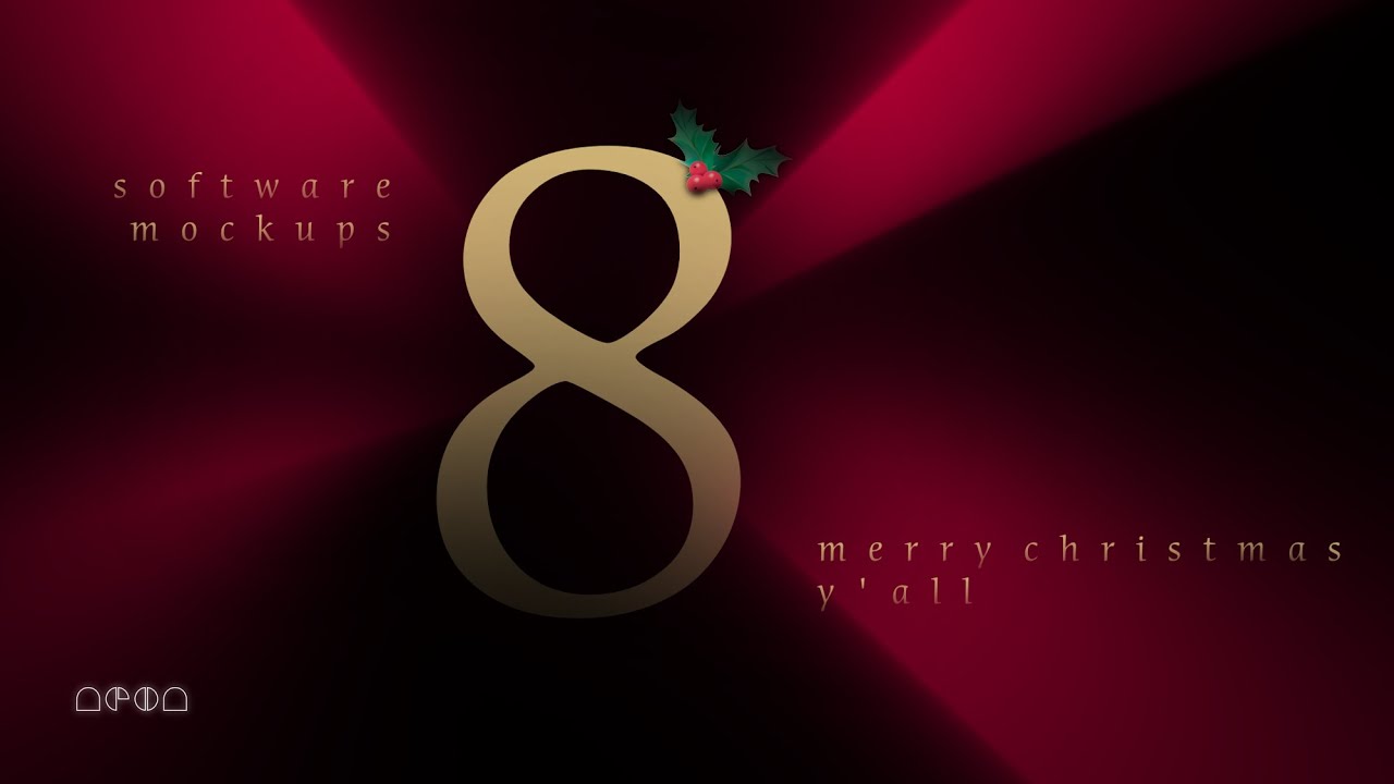 Software Mockups 8 - Merry Christmas y'all