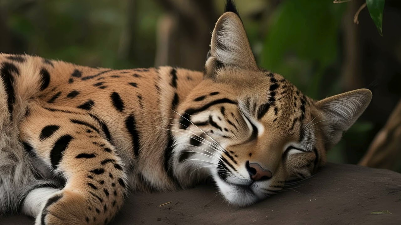 Sleep Like a Wildcat 🐆 | Deep Meditation to Calm Your Mind & Body 💤✨ #Relaxation #SleepSounds