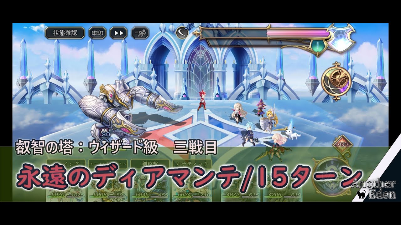 【アナデン】「叡智の塔：ウィザード級」永遠のディアマンテ /15ターン〖Another Eden / アナザーエデン/穿越時空的貓〗