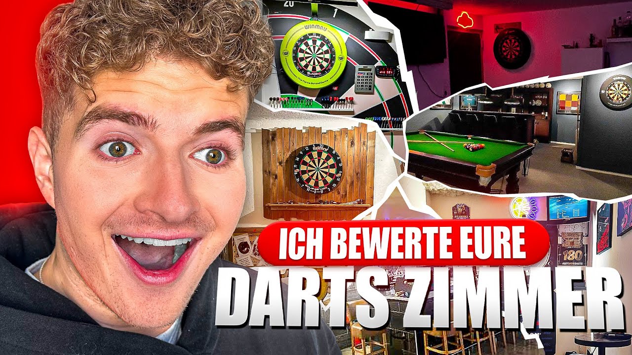 ICH BEWERTE EURE DARTS R&Auml;UME! 😱🎯 EURE SETUPS sind UNGLAUBLICH! 🔥😂