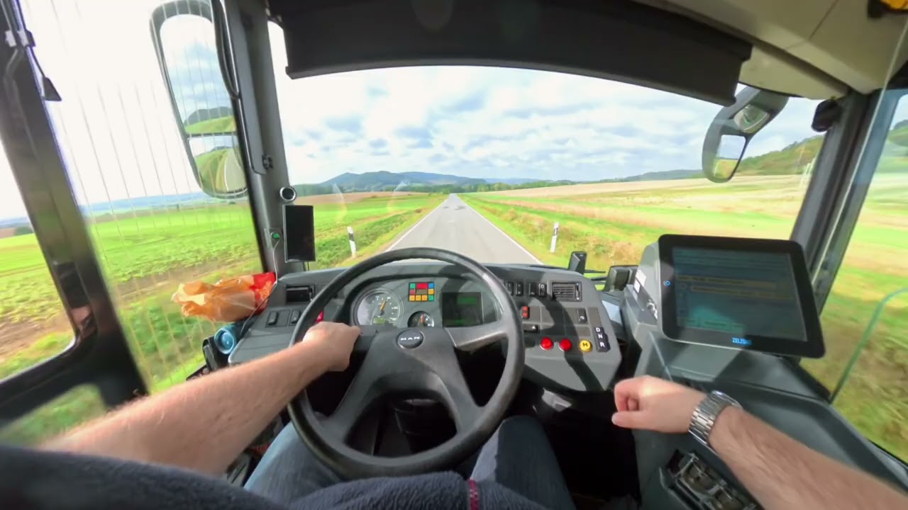 POV Busfahrt durch das wundersch&ouml;ne Weserbergland 🚌 Linie 531 Stadtoldendorf➝ Holzminden| #pov