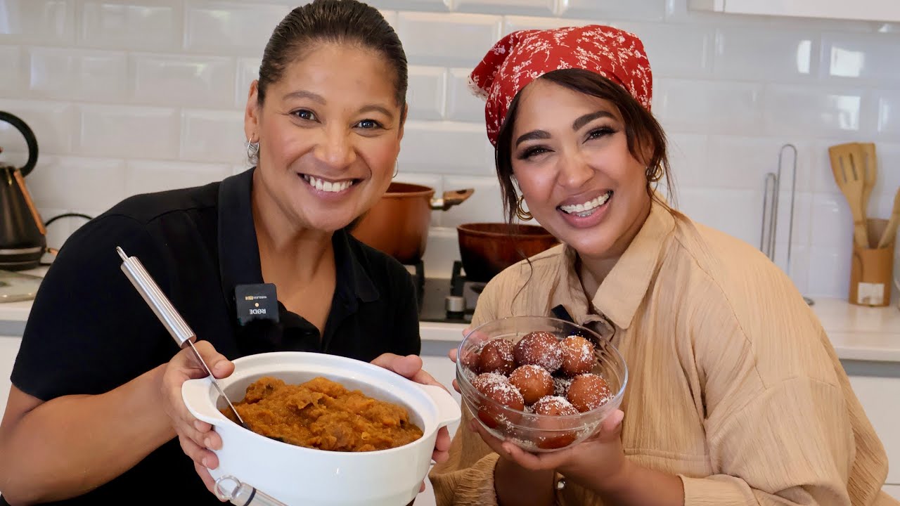SASSY IS TEACHING US HOW TO MAKE PUMPKIN BREDIE AND BOLLAS FOR DESSERT ! 😍😍😍