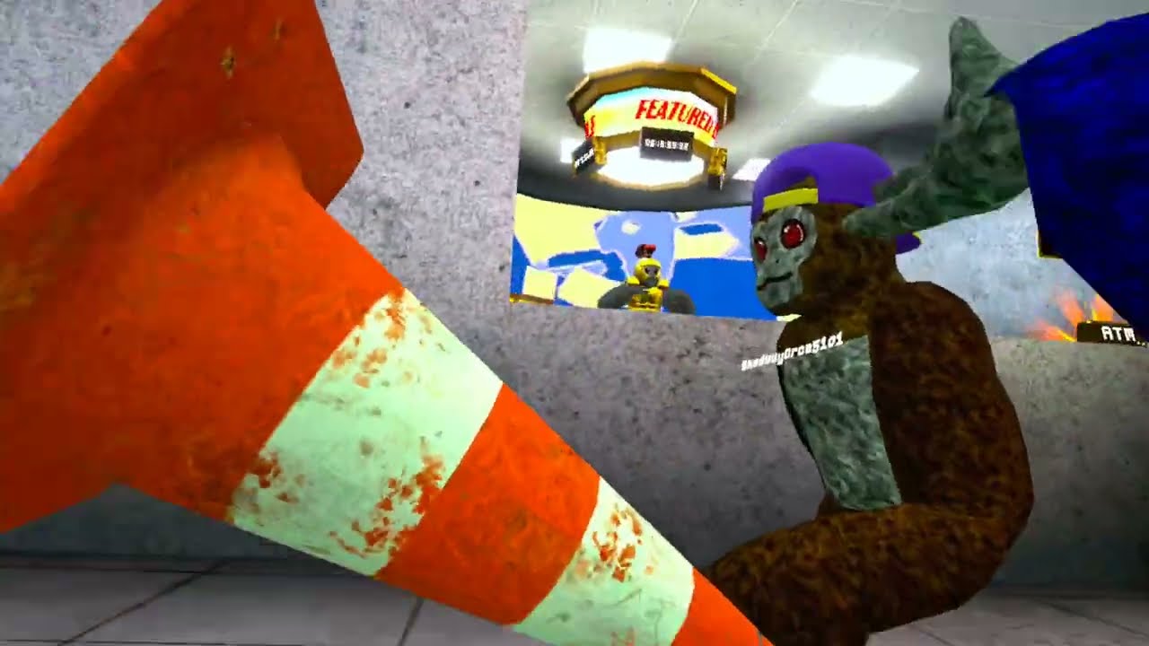 me and my friends playing scary baboon