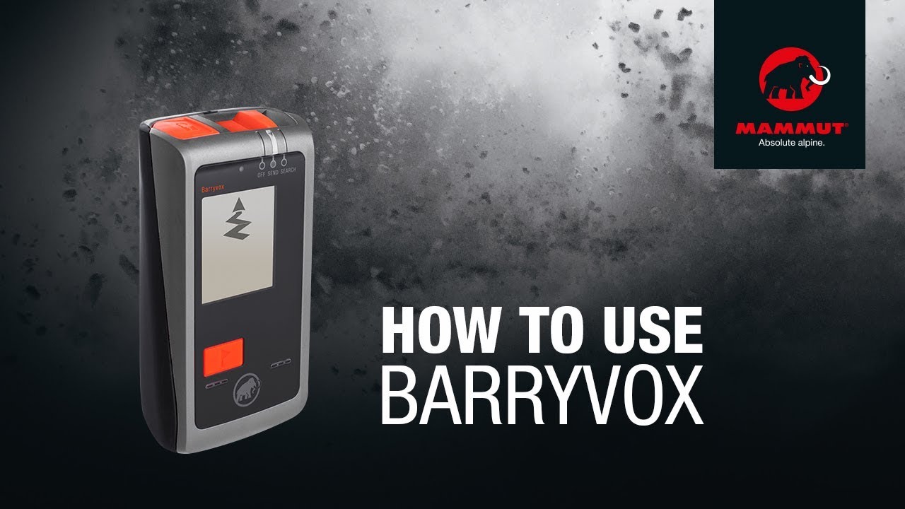 Mammut Barryvox - Instructions pour un utilisation correcte