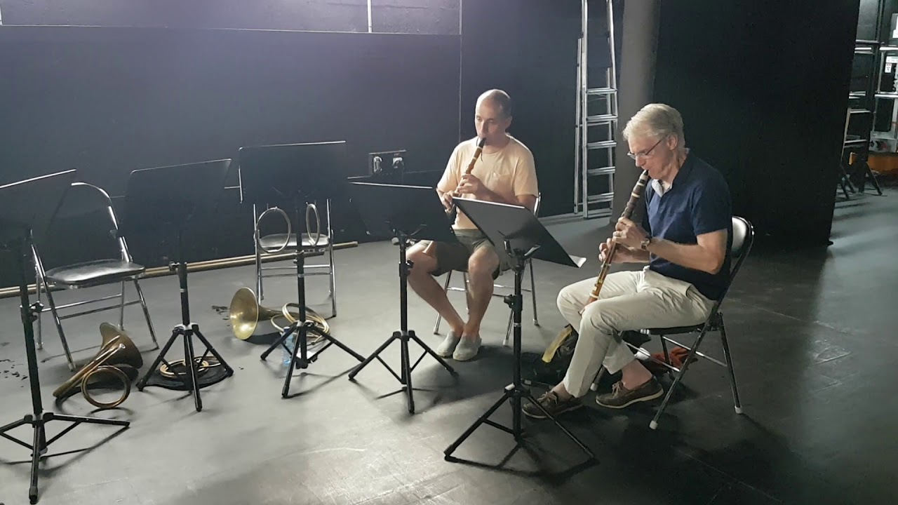 CPE Bach, Duet per clarinets. Primer moviment