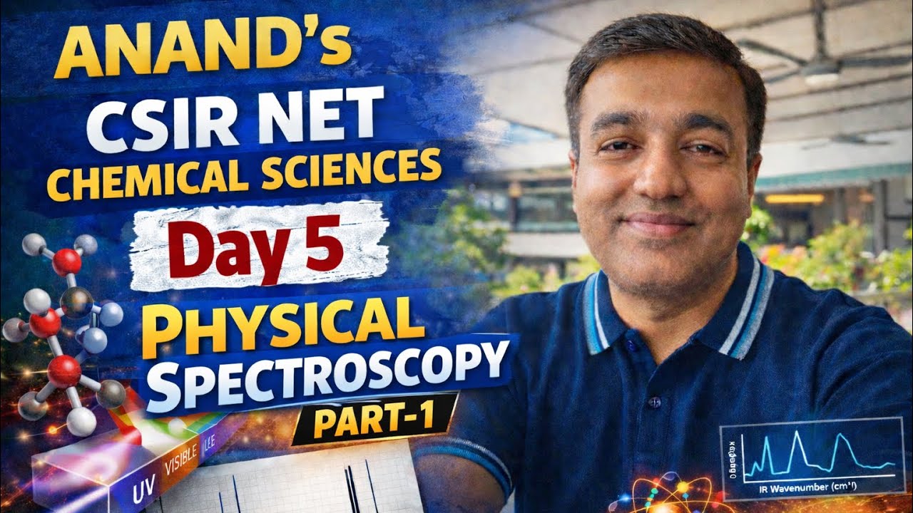 Day 5 | Physical Spectroscopy Part-1 | CSIR NET Chemical Sciences Preparation | Anand’s Journey