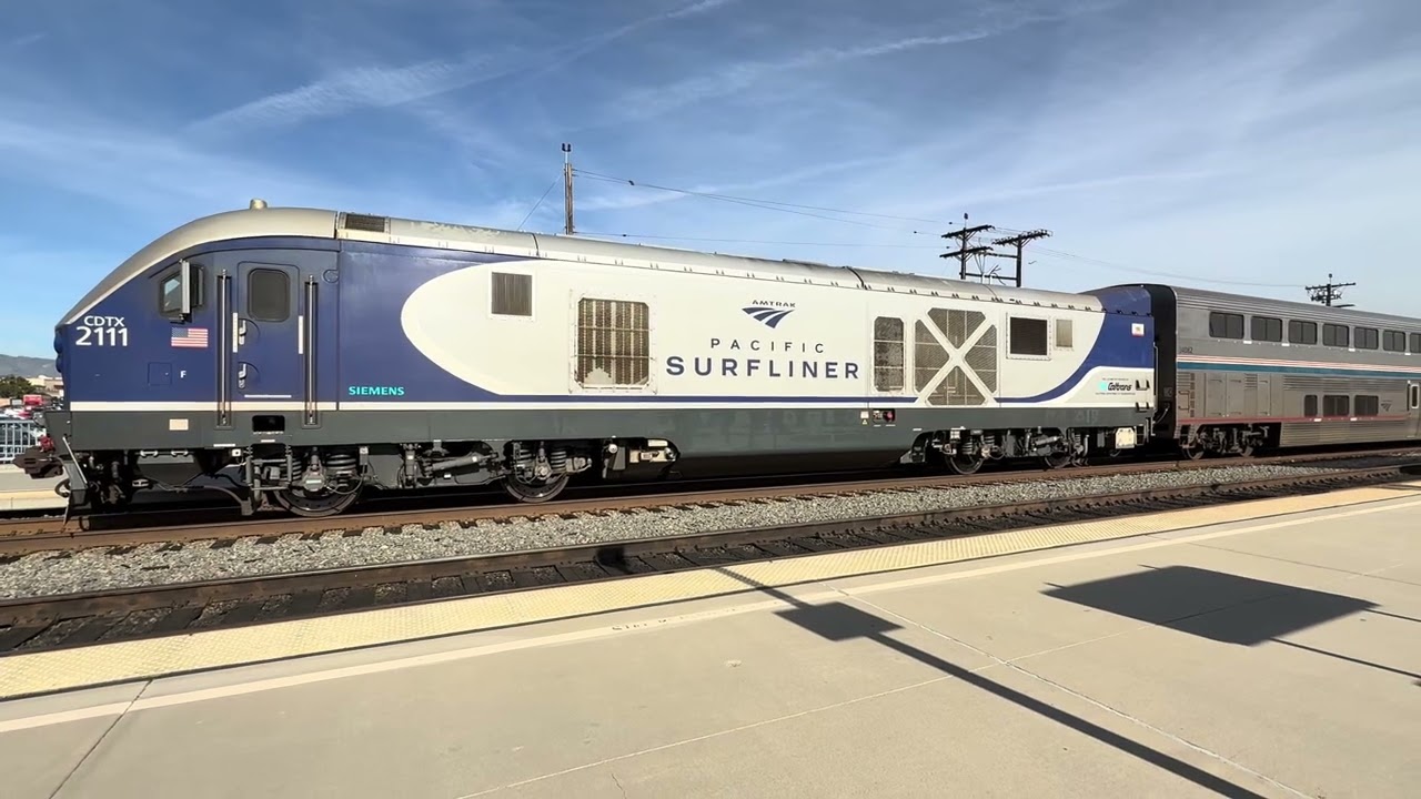 12/22/25 Pre: CDTX #2111 AMTRAK SURFLINER A769 SAN DIEGO to GOLETA.