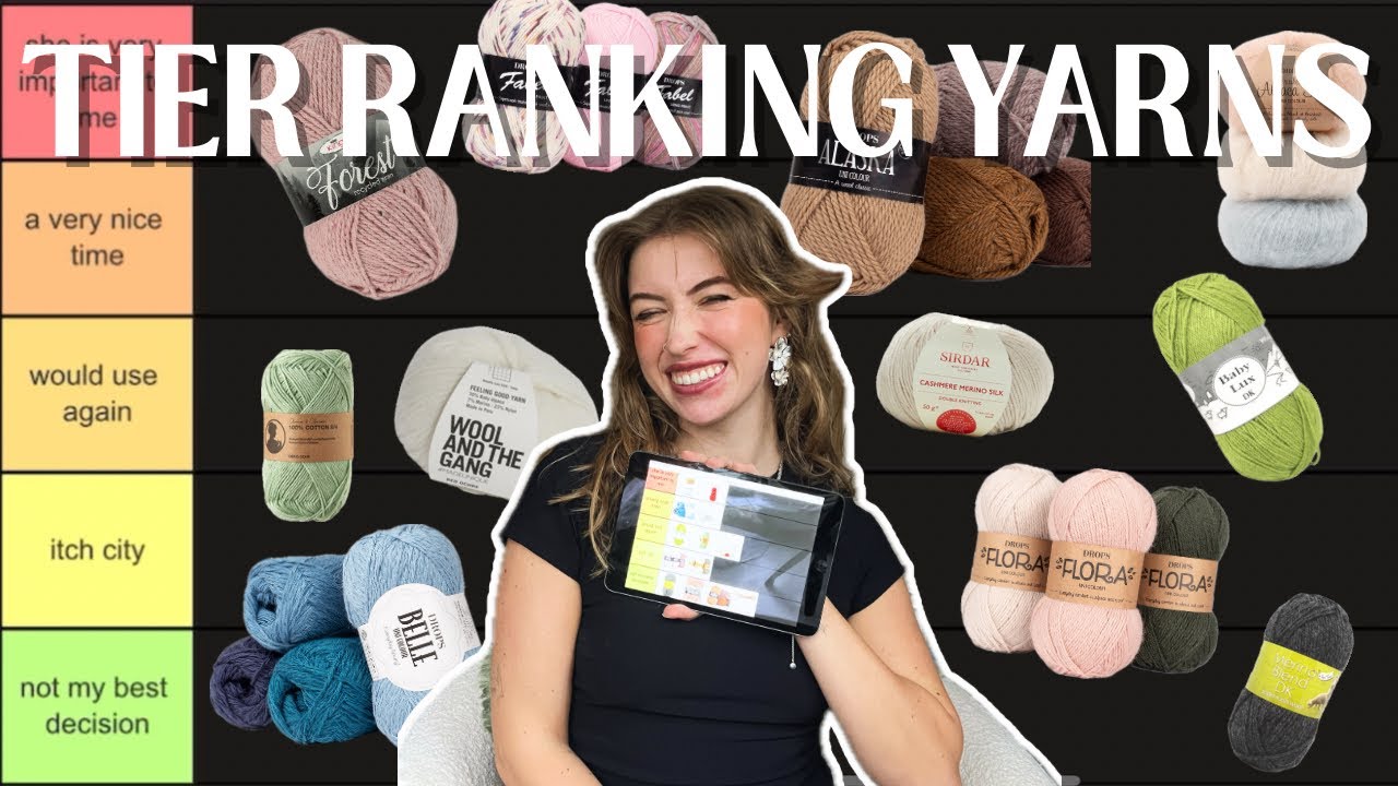tier ranking every yarn i used in 2024