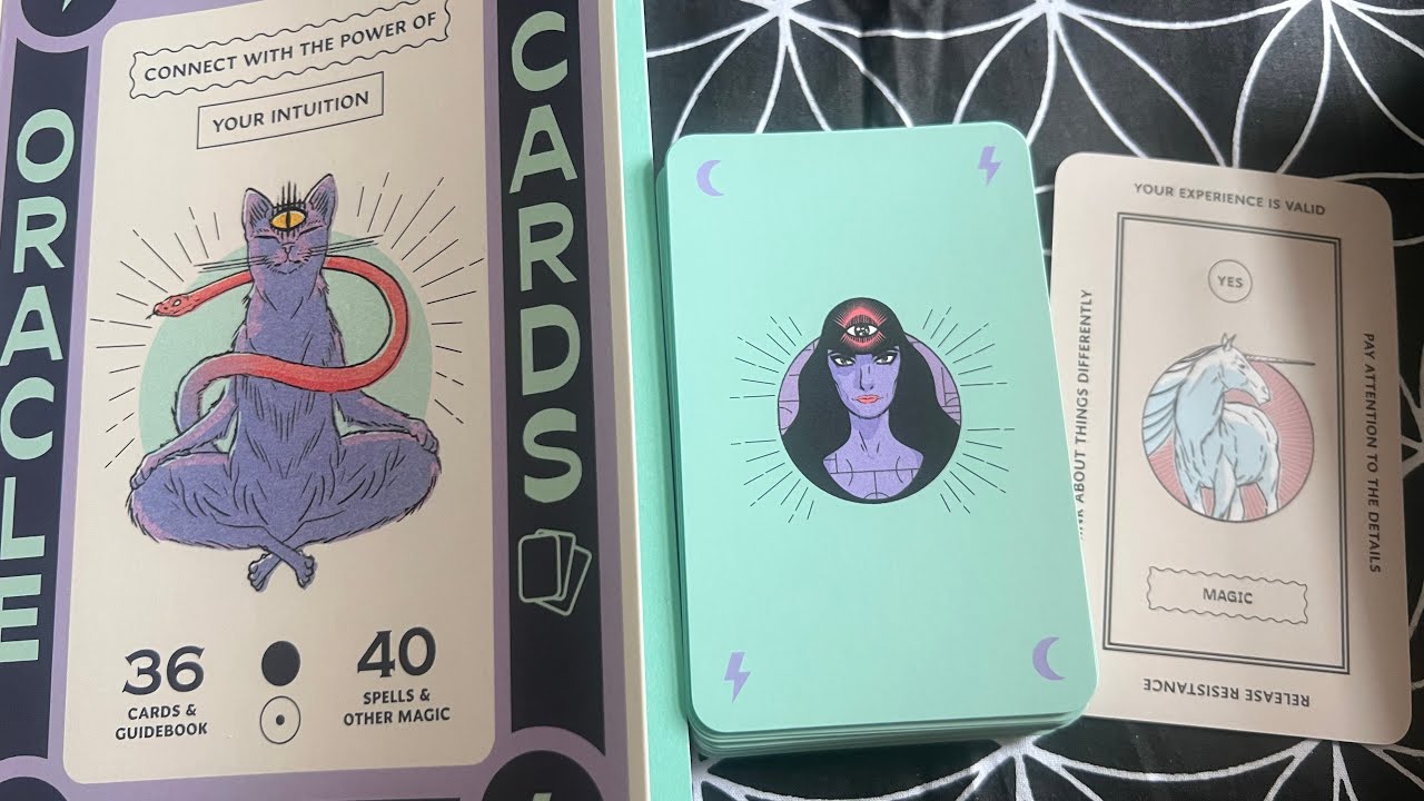 Unboxing of ” Magic Oracle Cards” || First Impressions & One Card Draw ⚡️
