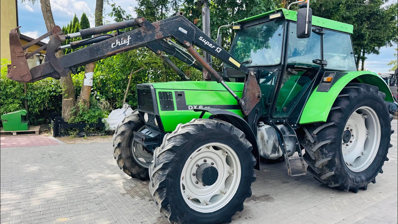 Deutz Fahr DX 6.05 z turem CHIEF SUPER 13,  6 cylindrów bez turbiny, zaczepy, prezentacja