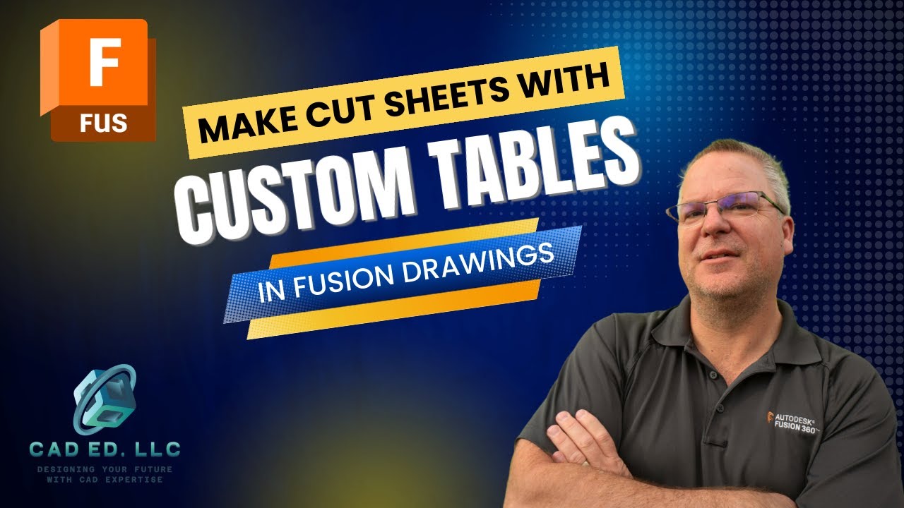 Пользовательские таблицы в Fusion Drawings