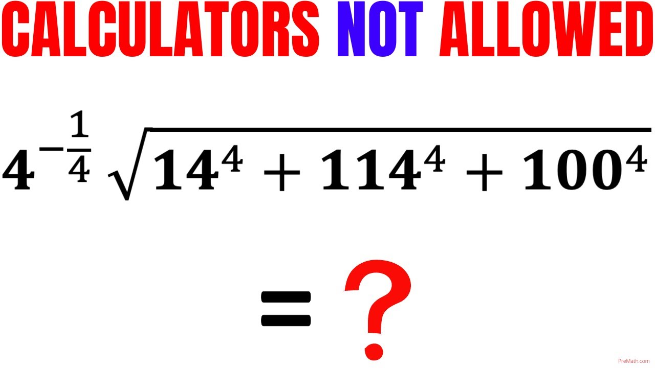 A Tricky Problem | Learn how to use the Pascal's Triangle | Calculators NOT Allowed
