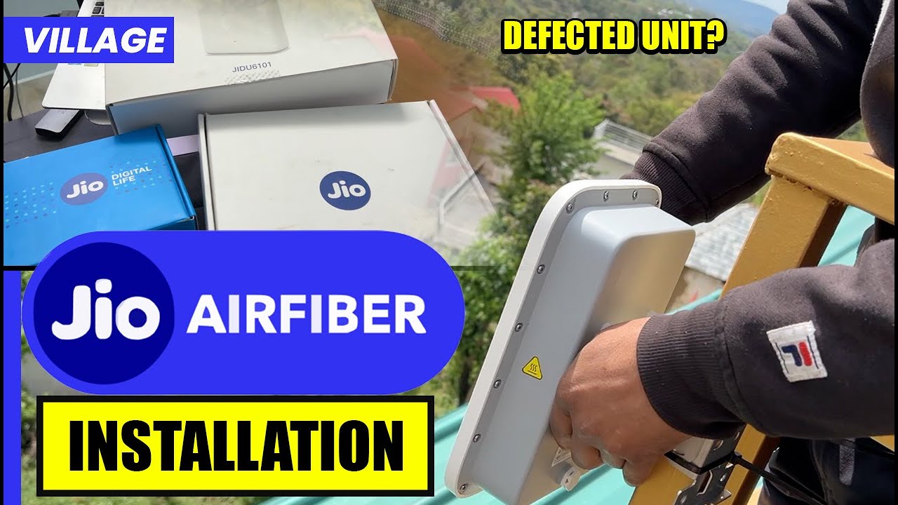 Jio AirFiber Installation ✅ Unboxing of Outdoor, Indoor Units | Village Himachal Pradesh #airfiber