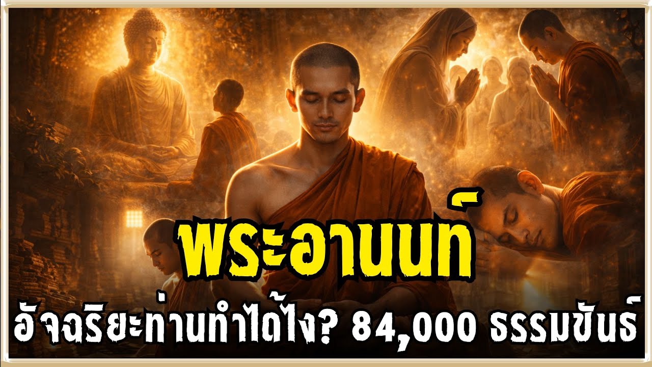 ประวัติพระอานนท์ ท่านจำได้ไง? 84,000 ธรรมขันธ์ l #ตนเล่าธรรม