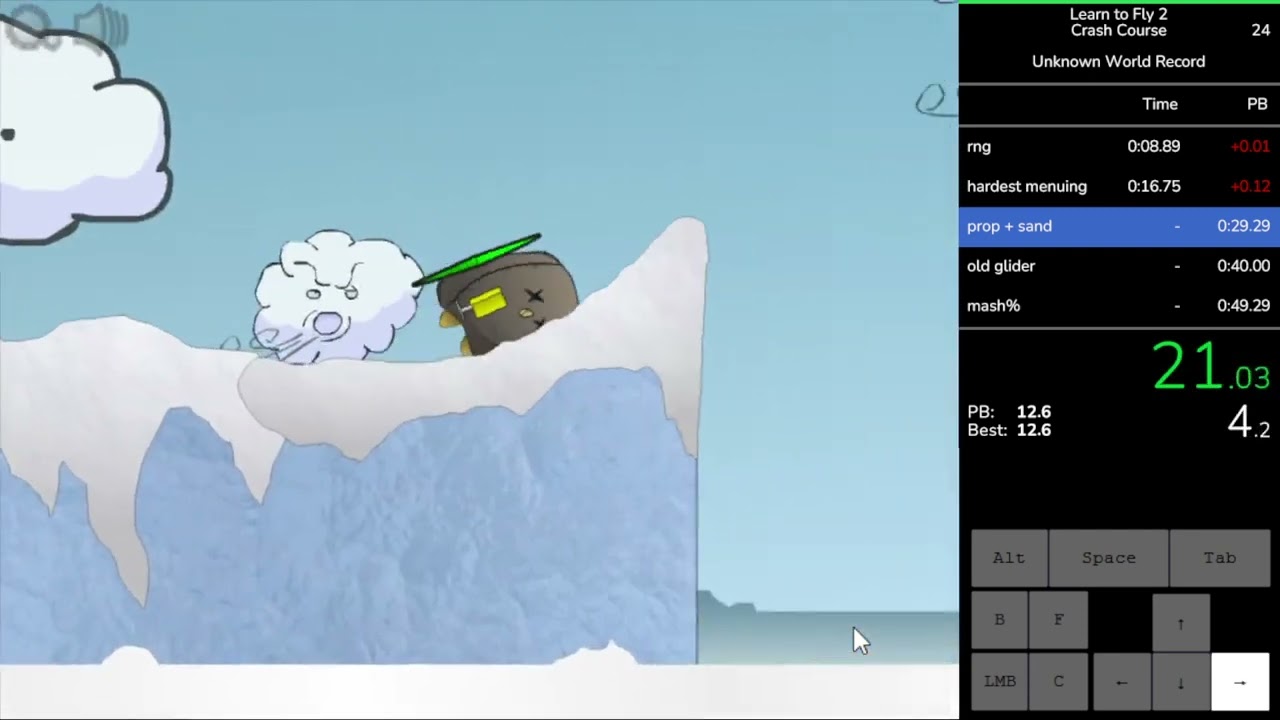 Learn to Fly 2 - Crash Course in 49.10 [Former WR]