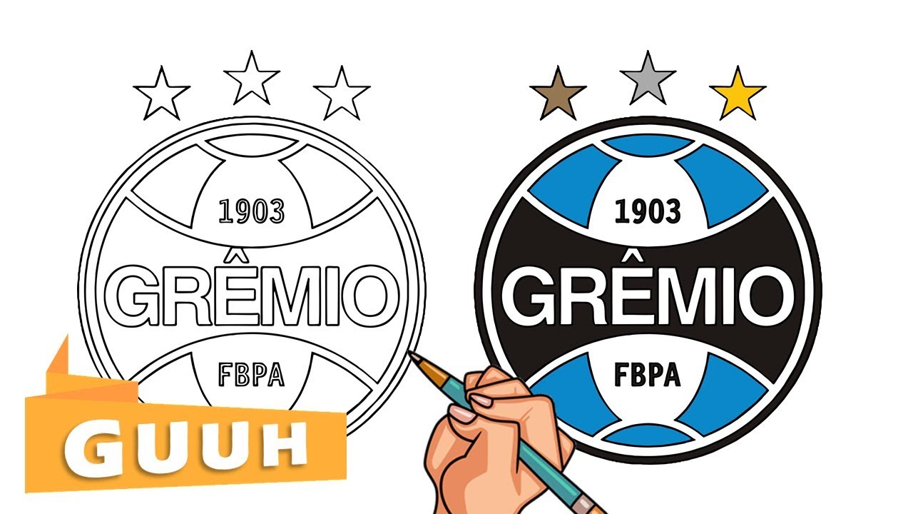 COMO DESENHAR O ESCUDO DO GRÊMIO