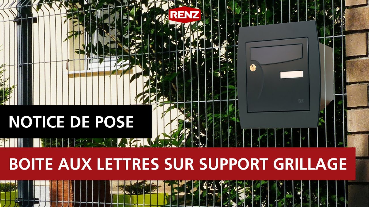 Comment poser sa boite aux lettres avec un support grillage ?