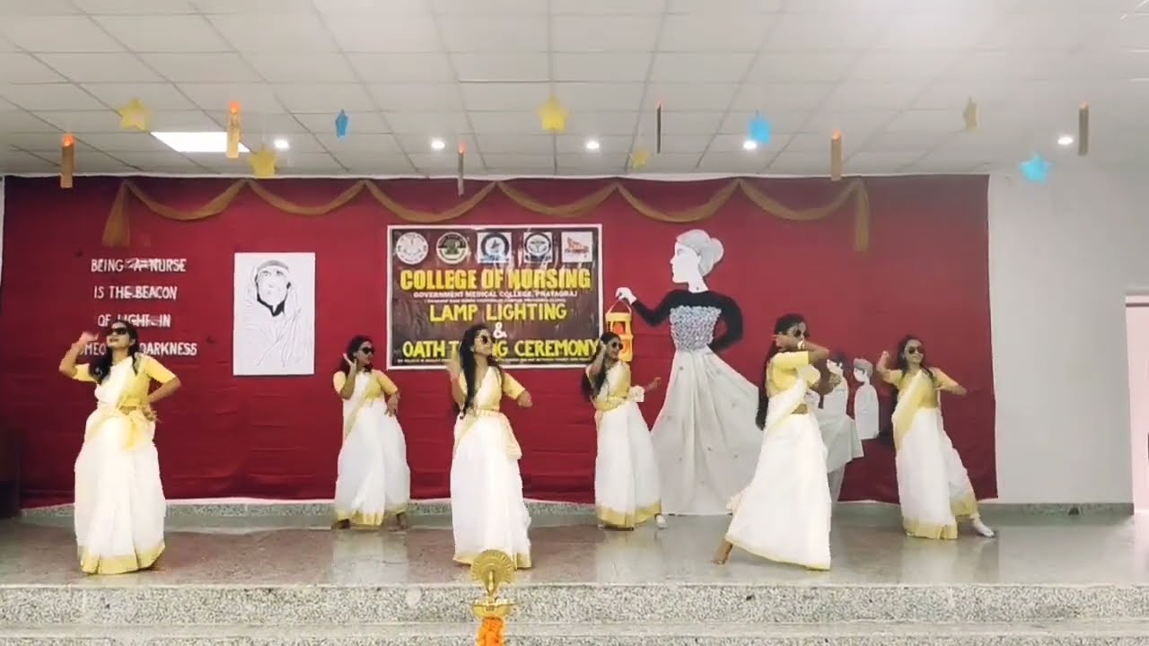Dance Performance in lamp lighting ceremony✨❤️|college Of nursing G.M.C medical college prayagraj