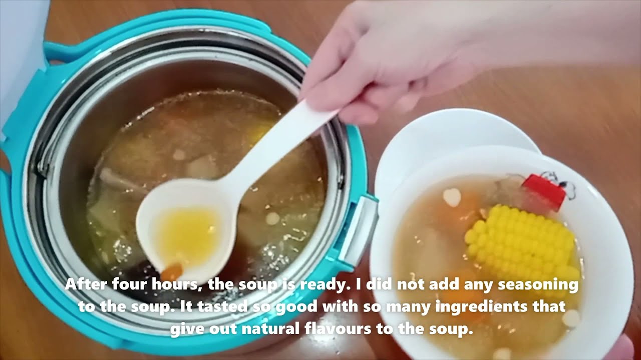 Thermal Cooker Pot Recipe   Sharkfin Melon Soup