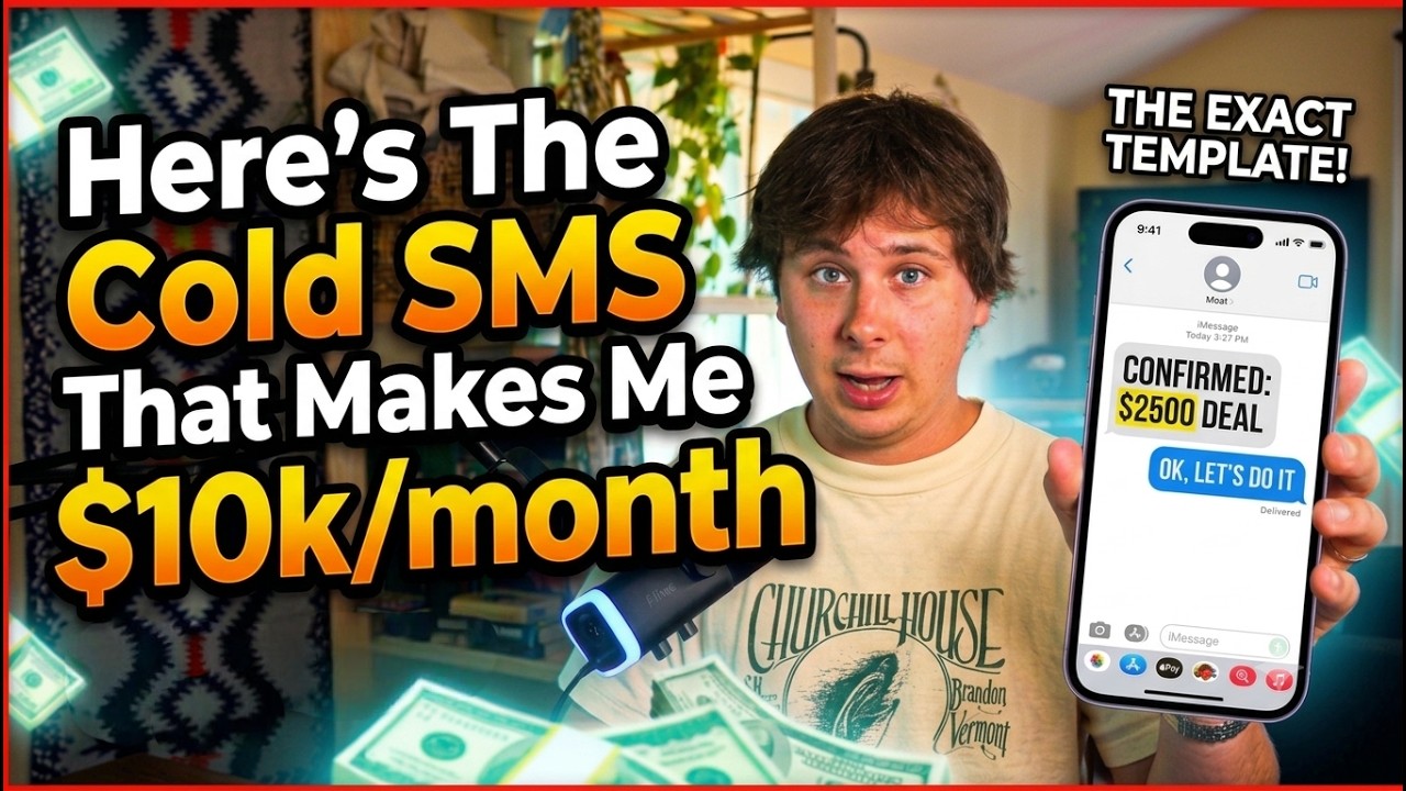 Here's The Cold SMS That Makes Me $10k/month (1-person agency)