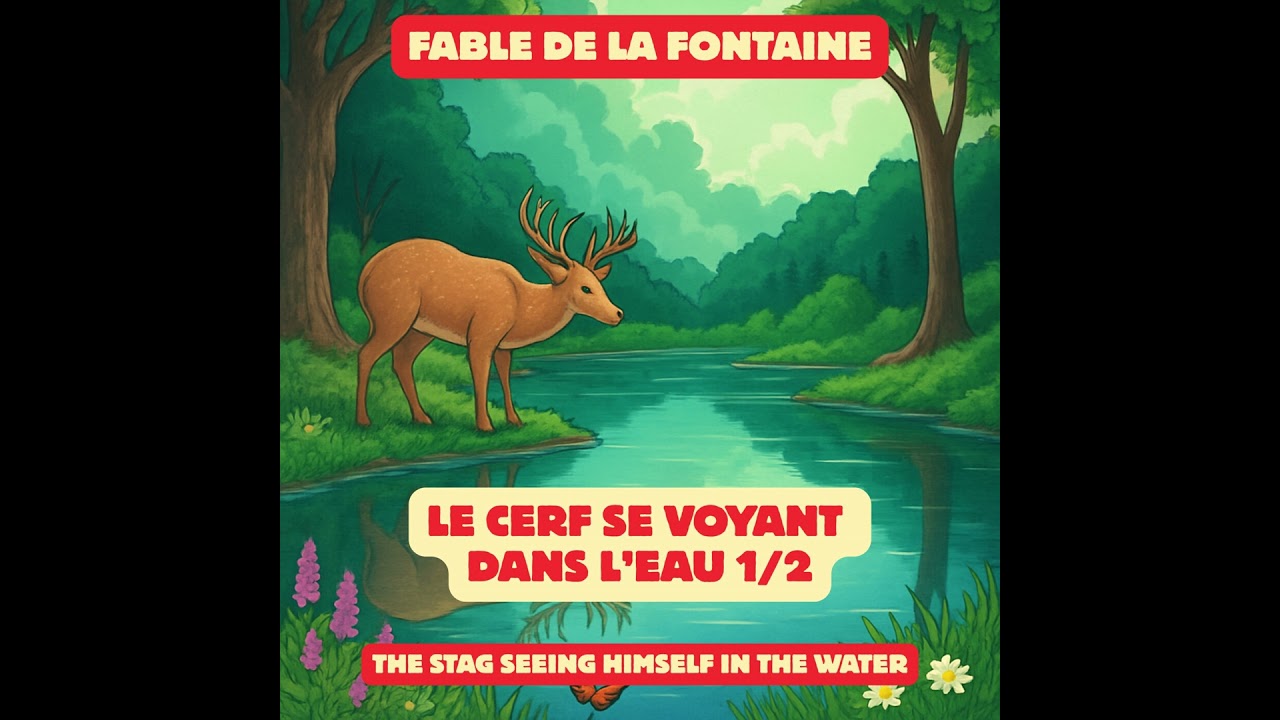 Fable de la Fontaine - Le cerf se voyant dans l'eau 1/2