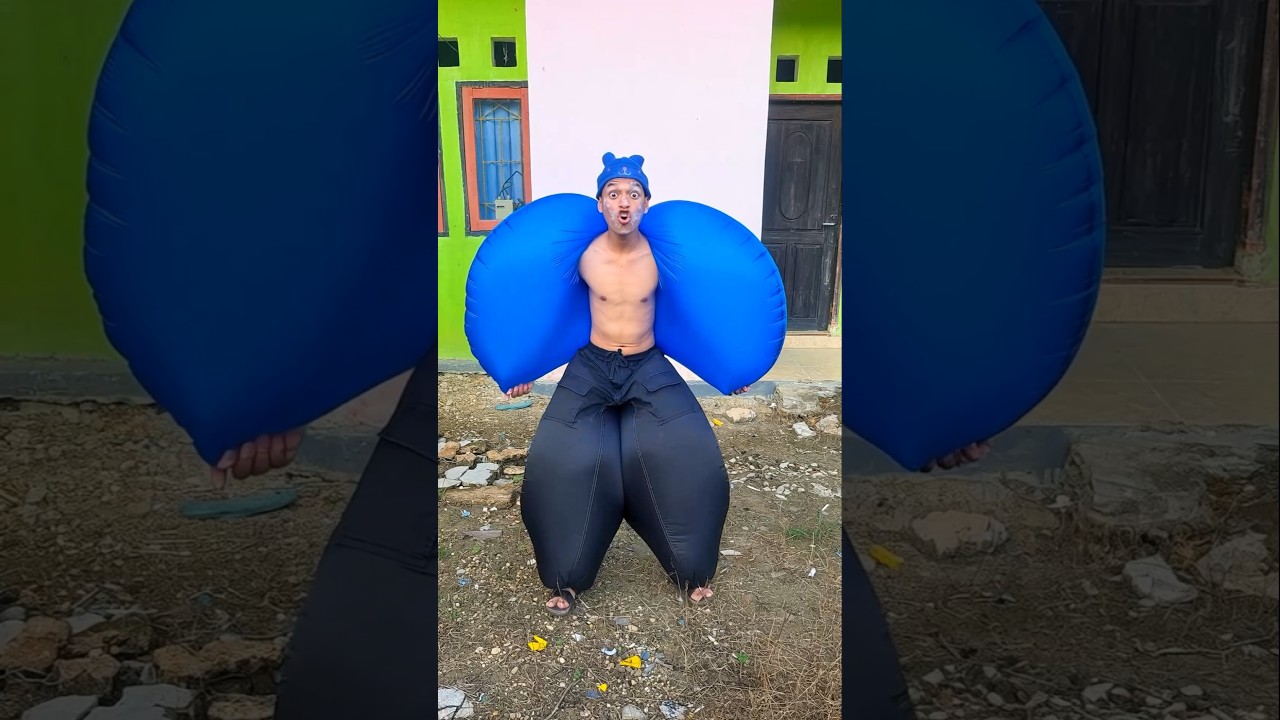 Pecah Balon Lucu Banget, Endingnya Tak Terduga! 🤣🎈 #shorts