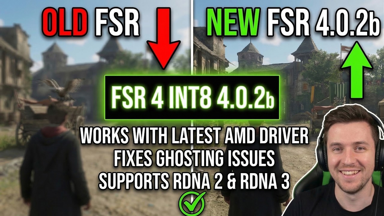 FSR4 INT8 NEW UPDATE Perfect 👌RDNA 2/3 WITH LATEST AMD DRIVER
