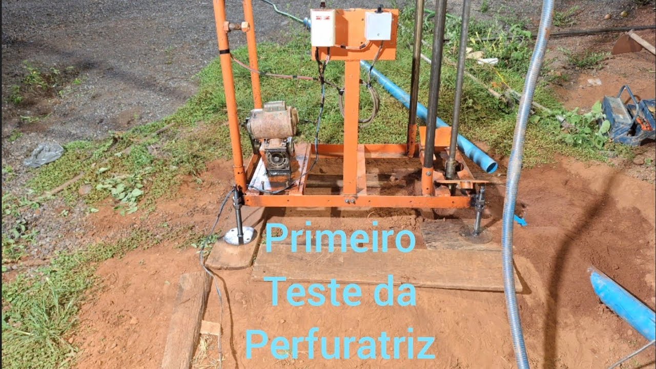 primeiro teste da perfuratriz veja