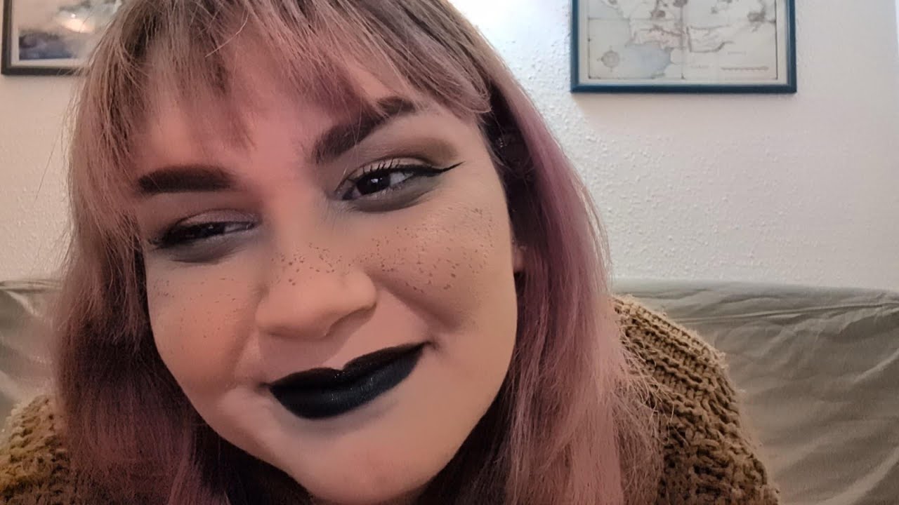Goth girl plucks your negative energiy ASMR