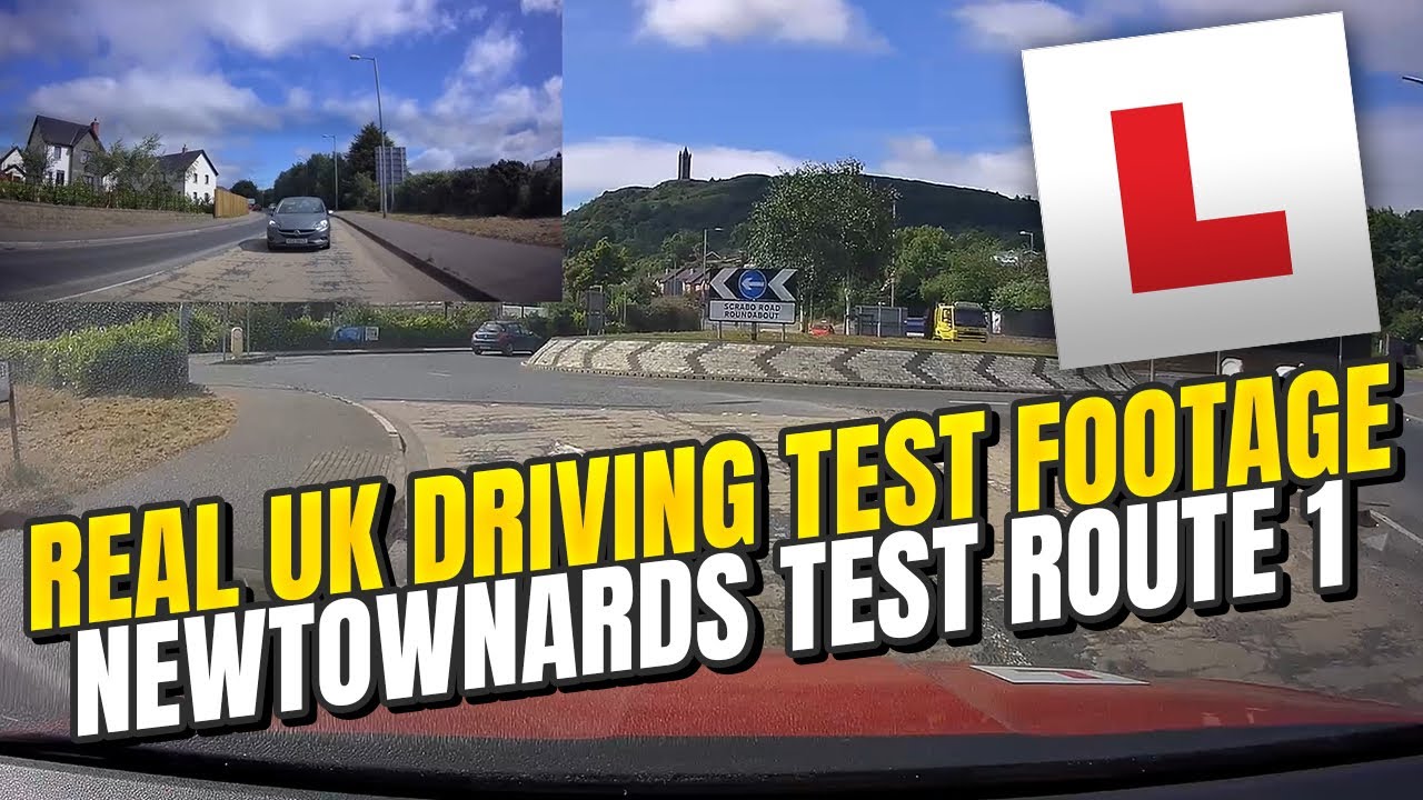 Real UK Driving Test Footage   Newtownards Test Route 1