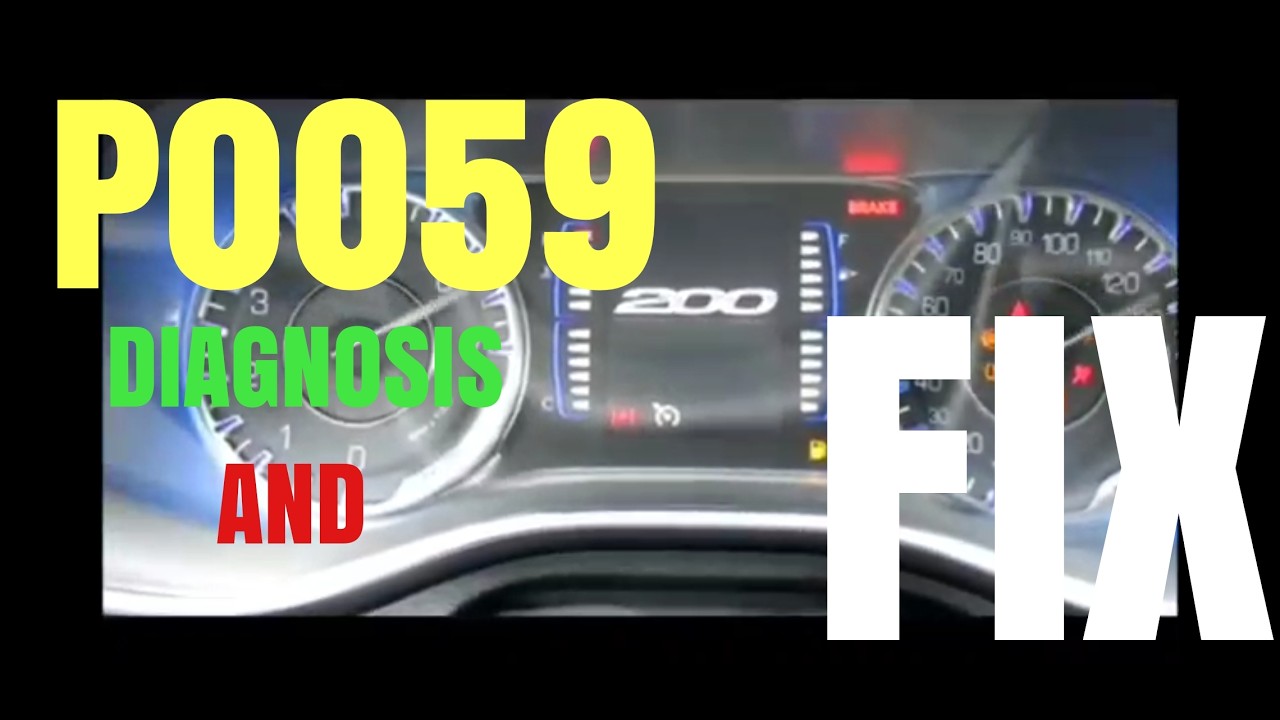 HOW TO FIX ANY CAR WITH A  P0059 HO2S Heater Resistance (Bank 2....ERROR CODE- Fast and easy
