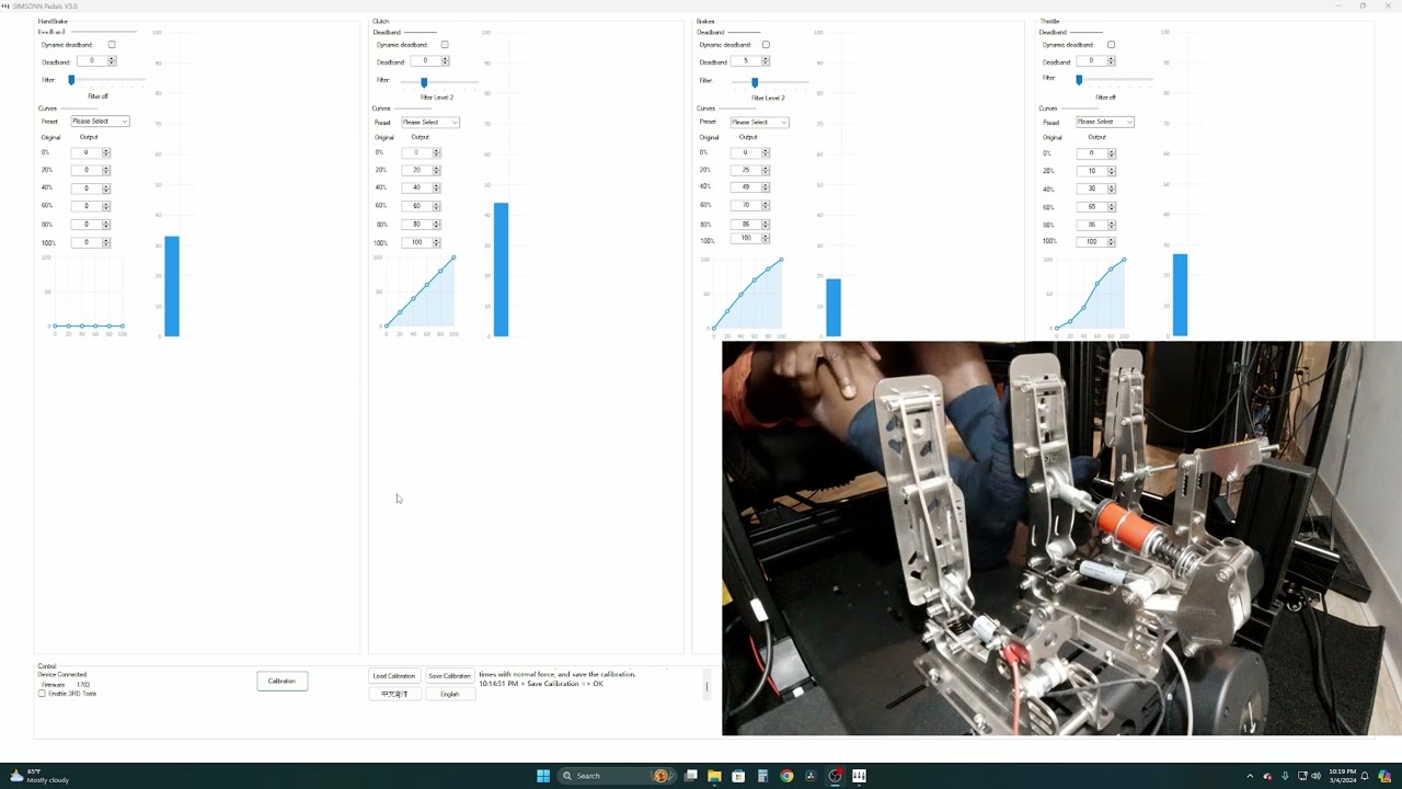 Simsonn Pro Pedal Calibration