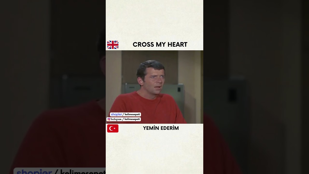 Cross my heart #shorts #ingilizcedersi #yds #ingilizce #english #reels #crossmyheart