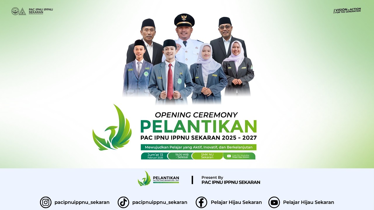PELANTIKAN PAC IPNU IPPNU SEKARAN 2025 - 2027