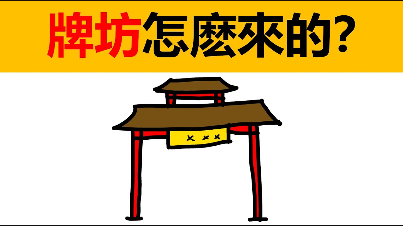 為什麼要立牌坊？ | 牌坊怎麼來的？ | 裏坊製 | 中國文化 | 牌坊來歷 | 牌坊起源 | 冷知識