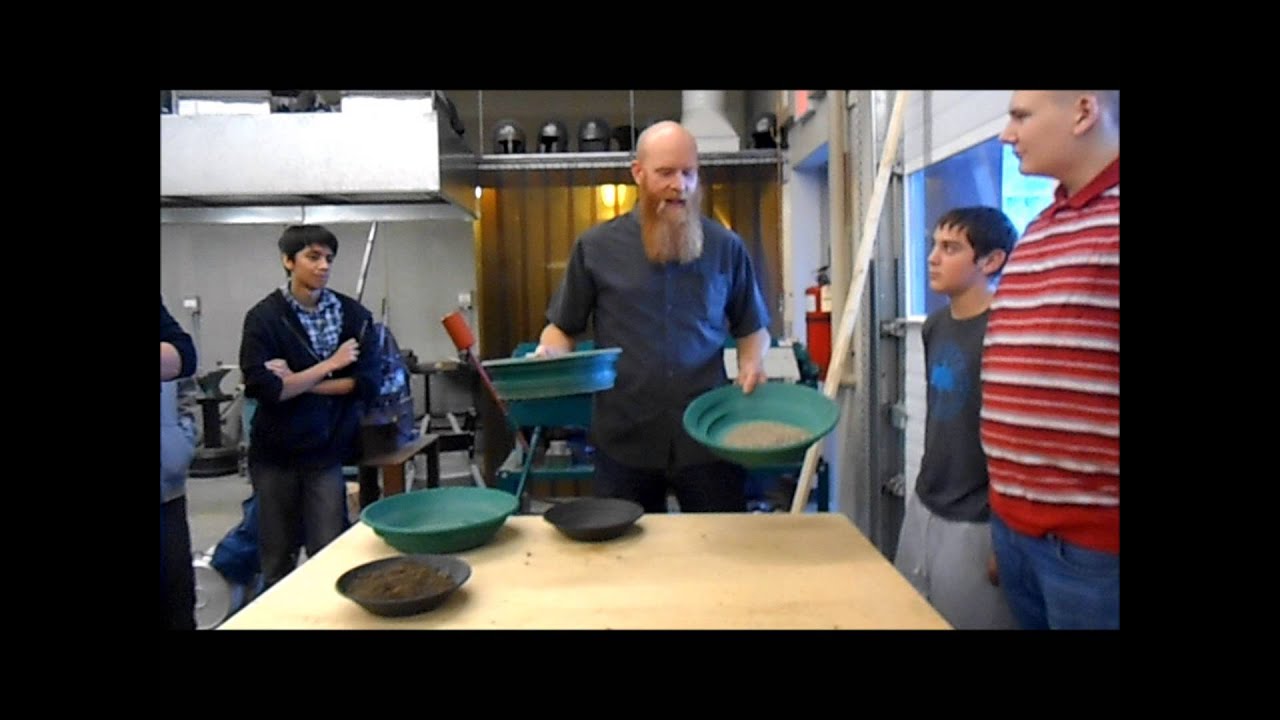 Wet verses dry clasifying for gold panning.