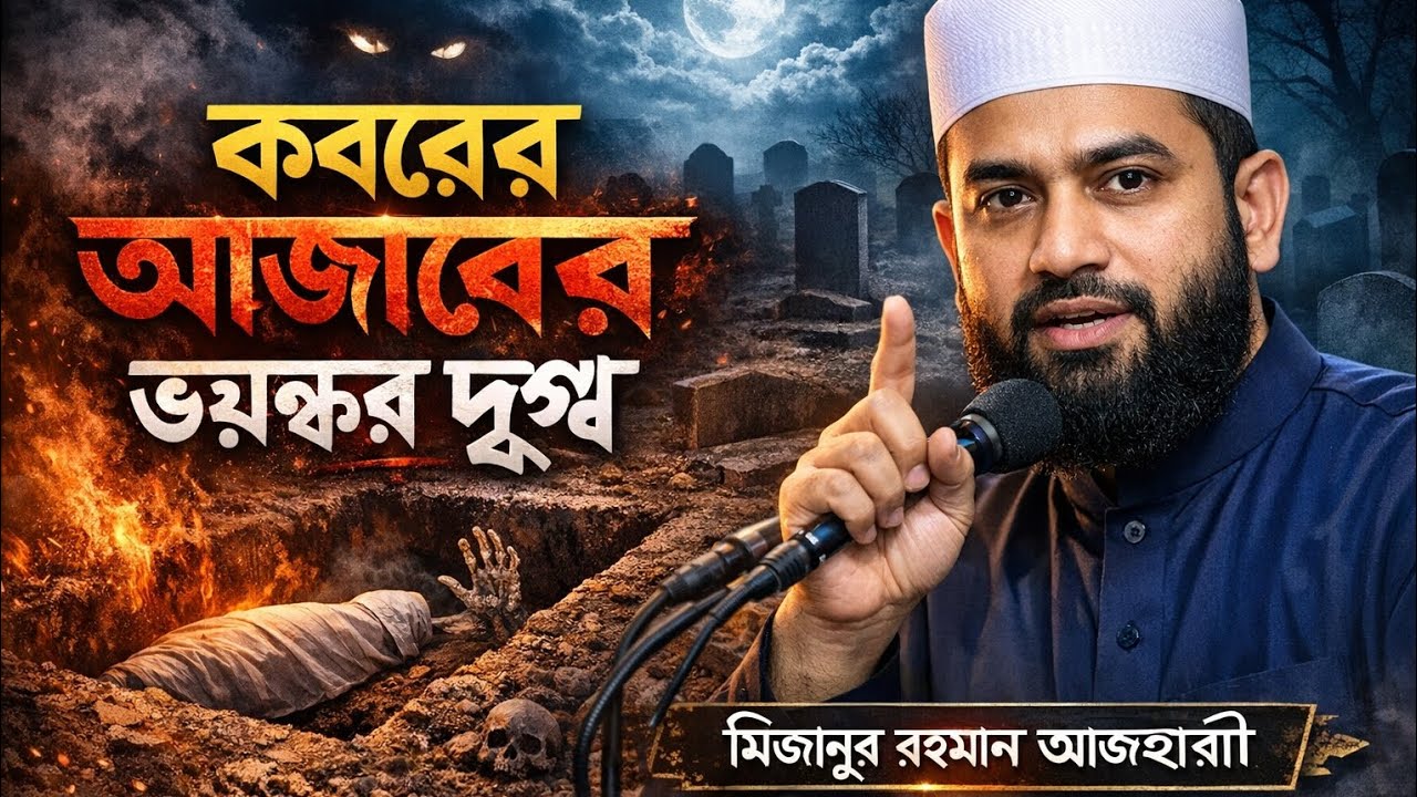 কবরের আজাব কত ভয়ংকর? | মিজানুর রহমান আজহারী | হৃদয় কাঁপানো ওয়াজ
