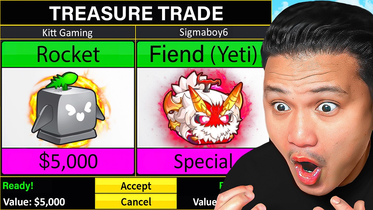 Trading From Rocket To Fiend Fruit In 24 Hours (Blox Fruits)