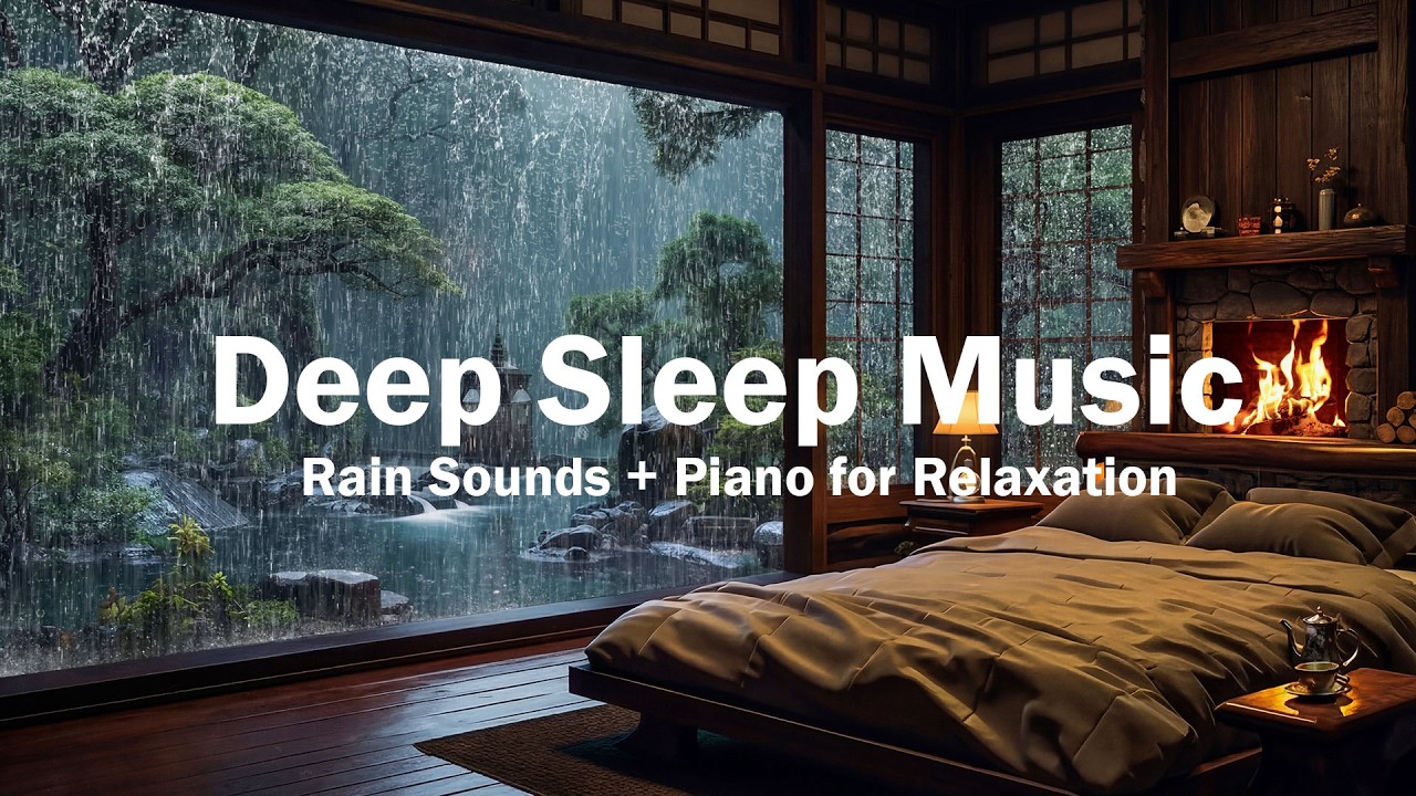 Immerse Yourself in Deep Sleep – Relaxing Piano Music & Rain Sounds for Stress Relief – Sleep Music