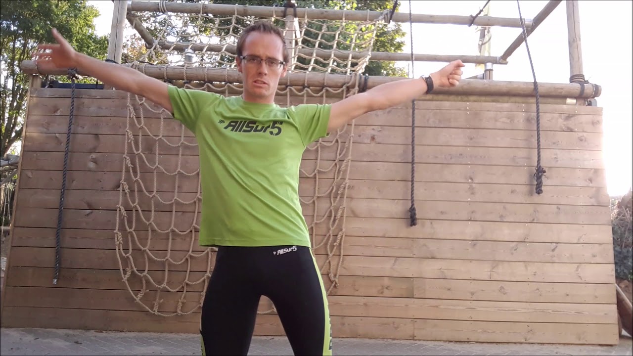 Survivalrun Tutorial Techniek 026 Obstaclerun techniek muur zijwaarts