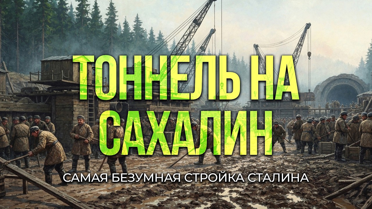 Сахалинский Тоннель - безумный проект СТАЛИНА завершившийся ПРОВАЛОМ